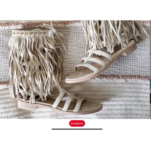 sandal Stuart weitzman comme neuve, couleur beige. - Picture 1 of 1